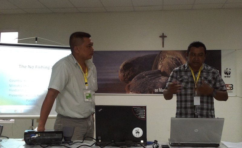 Poster presented about Braamspunt where sea turtles nest and sand is mined Poster presented about Braamspunt where sea turtles nest and sand is mined