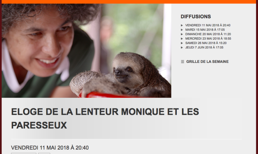 Eloge de la Lenteur Monique et les Paresseux – In Praise of Slowness Monique and the Sloths Eloge de la Lenteur Monique et les Paresseux – In Praise of Slowness Monique and the Sloths